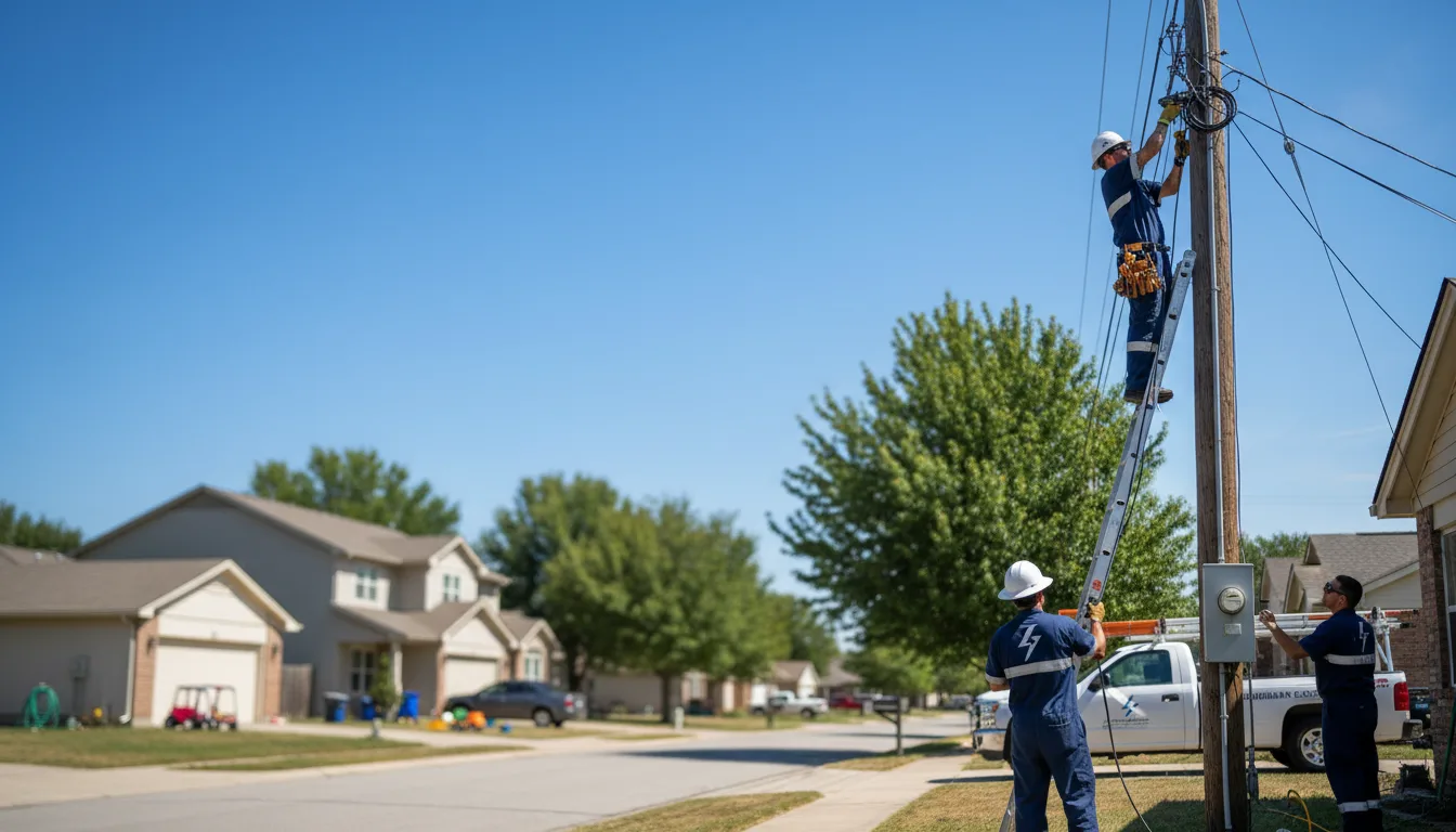 Residential electrician providing installation services in Eland, WI